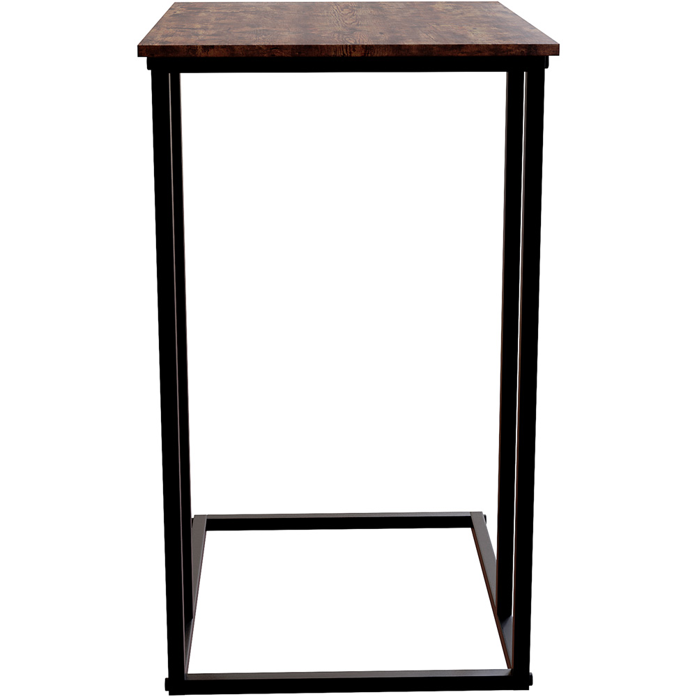 Vida Designs Brooklyn Dark Wood Side Table Image 6