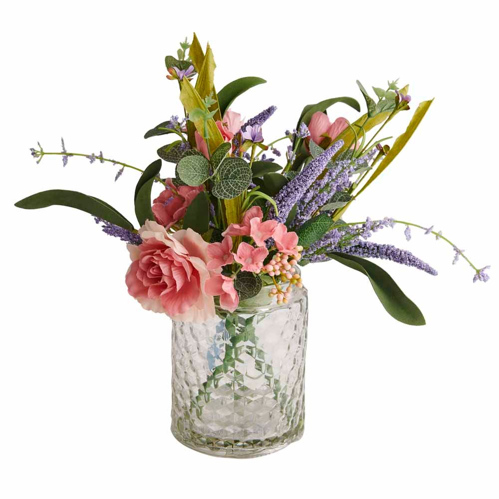Wilko Treasured Floral Bouquet in Vase Image 1