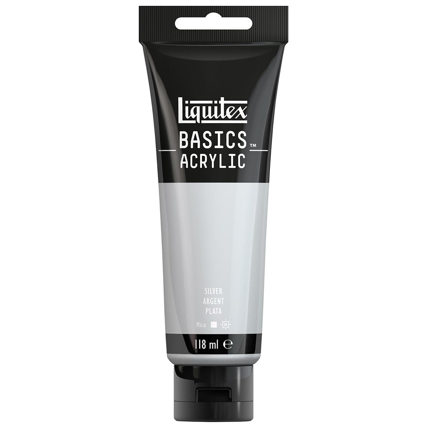 Liquitex Basics Acrylic Paint Silver 118ml Image