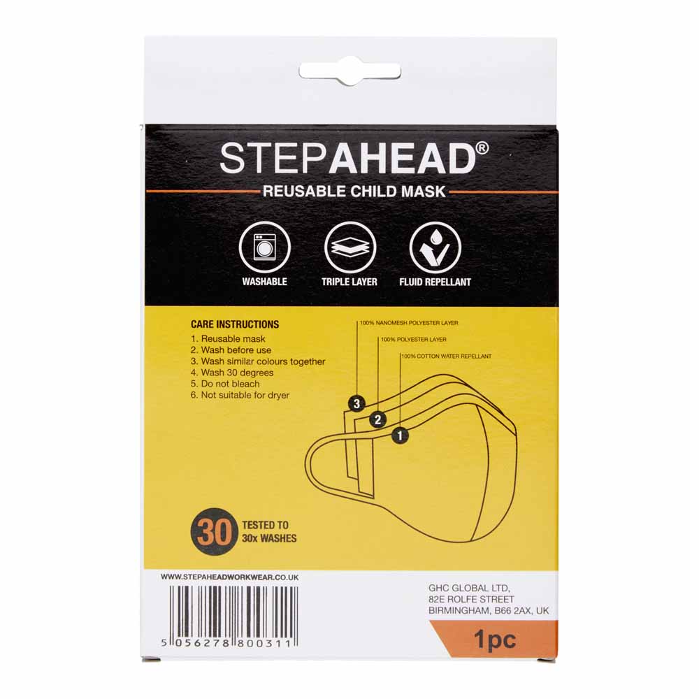 STEP AHEAD CHILD Reusable Face Mask Camo Image 2