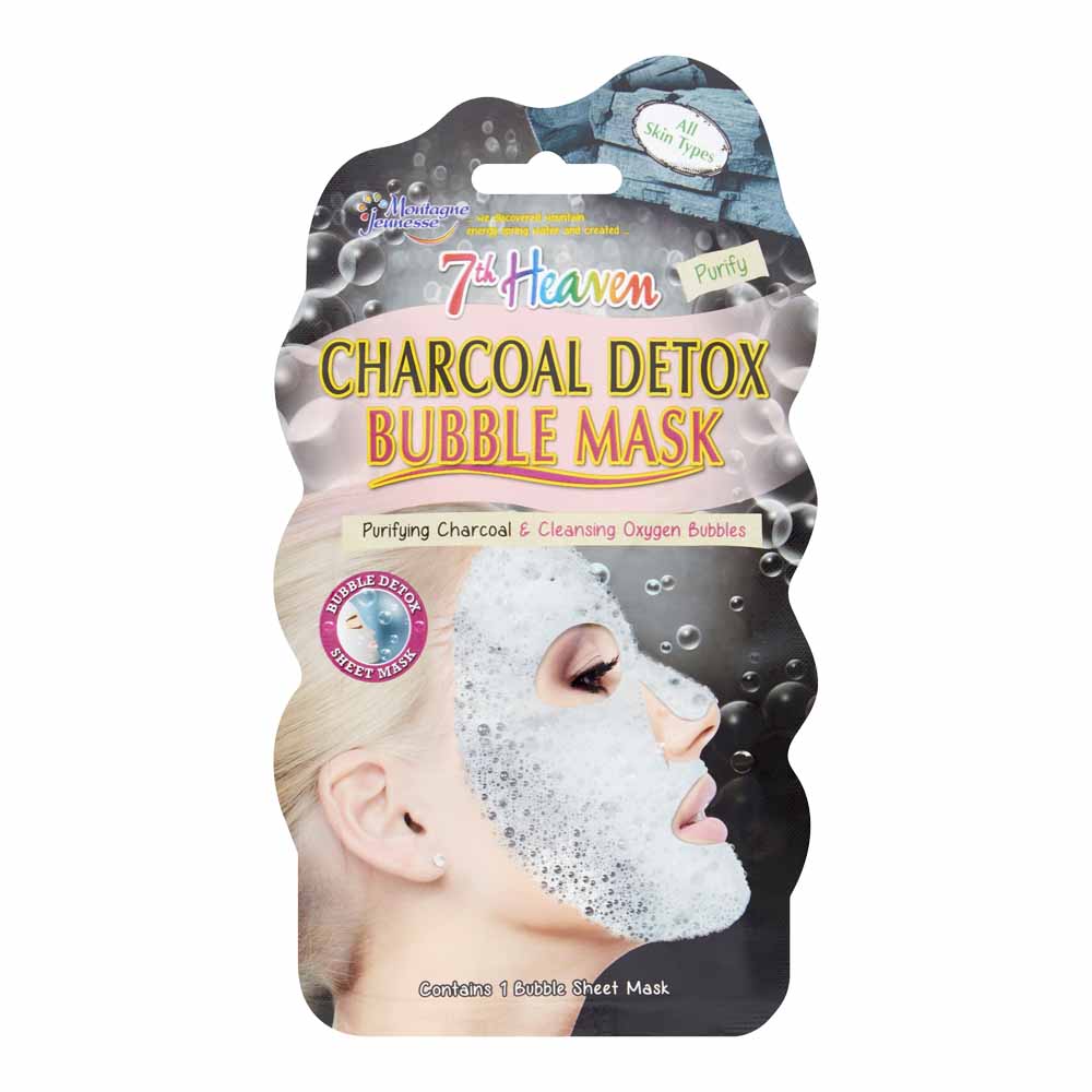 Montagne Jeunesse 7th Heaven Charcoal Detox Bubble Sheet Face Mask Image