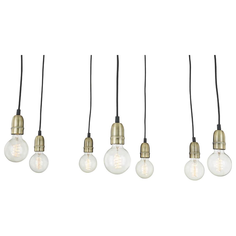 Home123 Industrial Cluster Vintage Style Ceiling Light Image 4