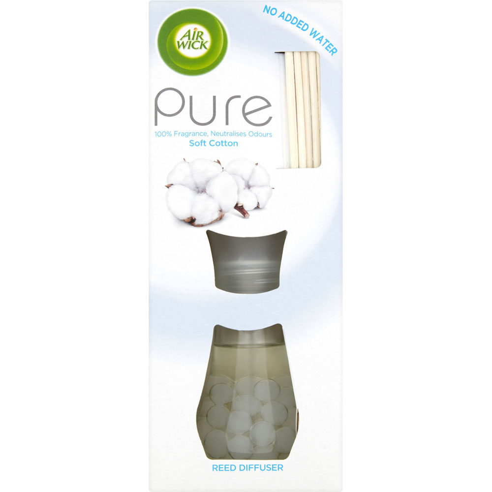 Air Wick Pure Soft Cotton Air Freshener Reed Diffuser 25ml Image 1