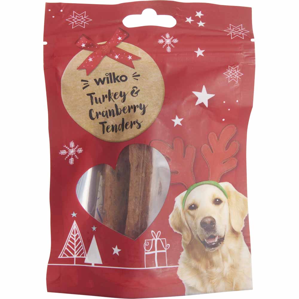 Wilko Turkey Cranberry Tenders Dog Treats 90g Image 1