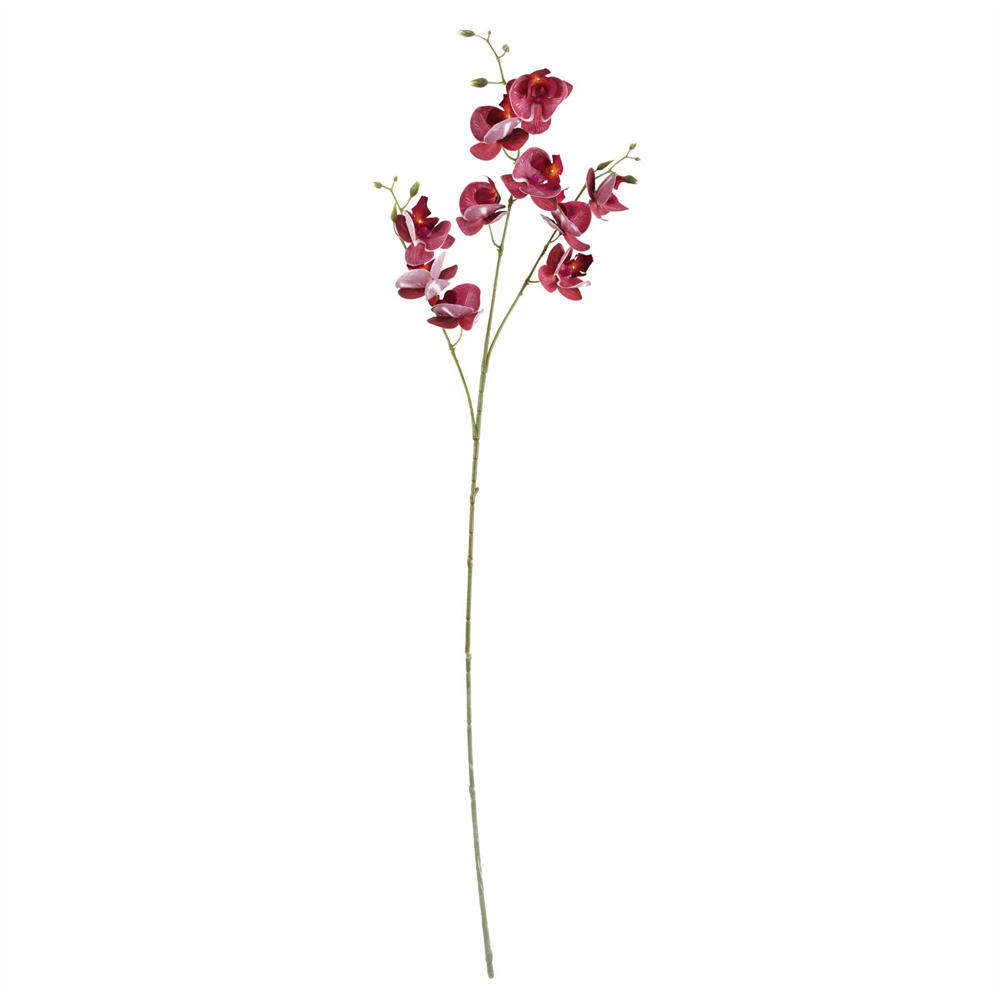 Leaf Pretty Pink Dahlia Artificial Flower Bundle with Glass Vase 50cm 9 Pack Image 4