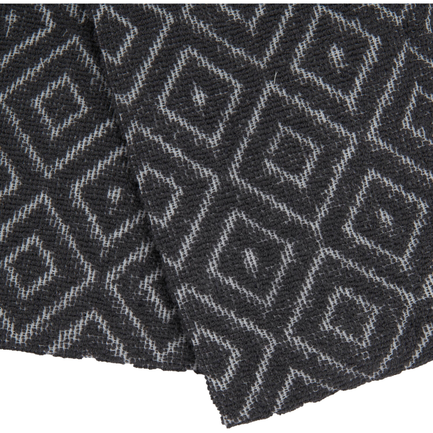 Essentials Polycotton Black Diamond Textured Terry Towel 2 Pack Image 3