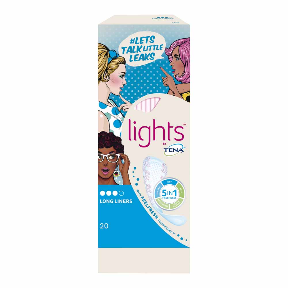 Lights by Tena Long Liners 20 pack Image