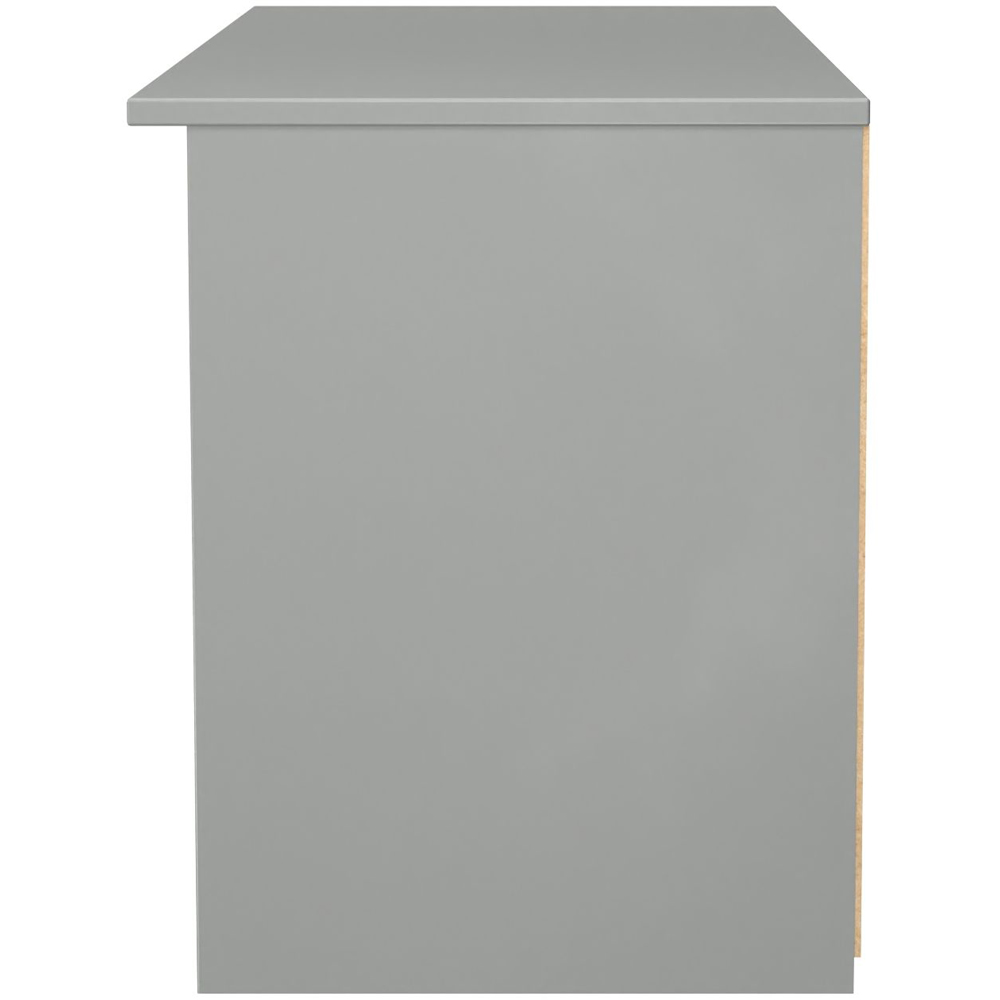 Crowndale Milan Single Drawer 5 Shelf Dusk Grey TV Unit Ready Assembled Image 3