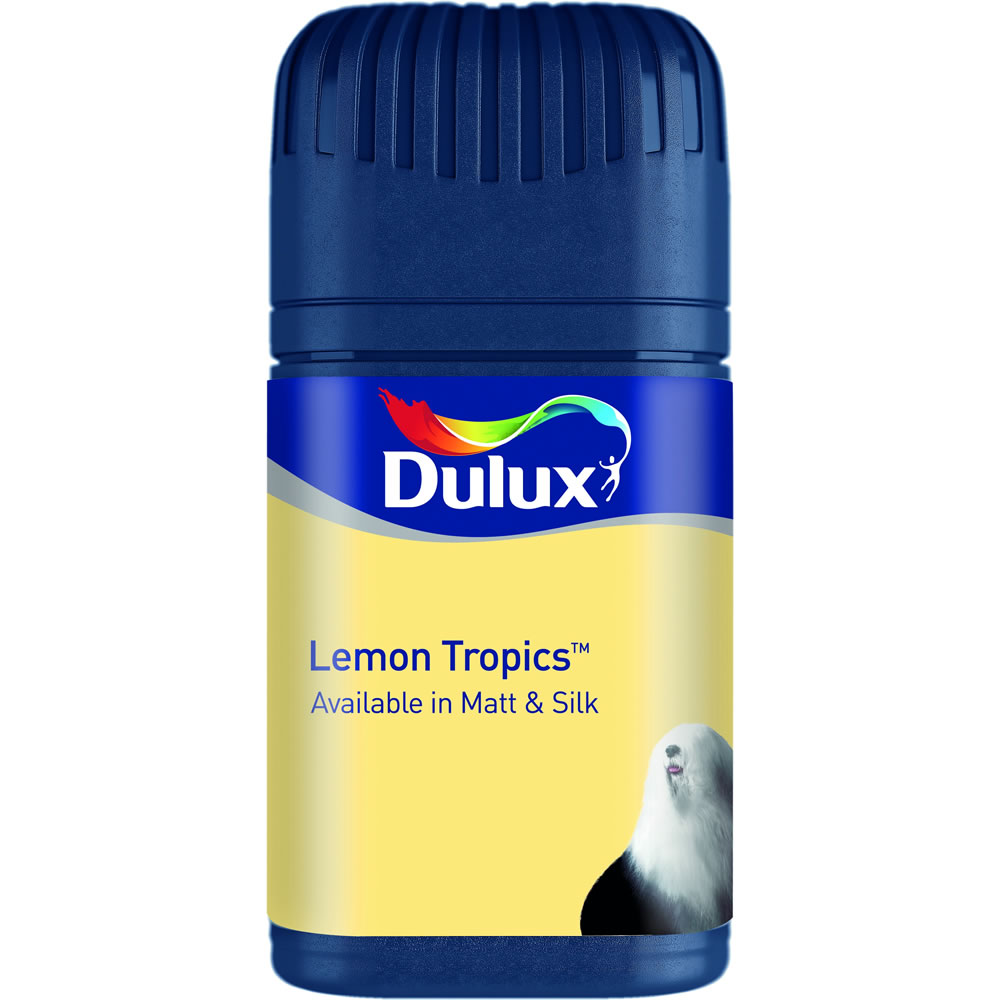Dulux Lemon Tropics Matt Emulsion Paint Tester Pot 50ml Image 1