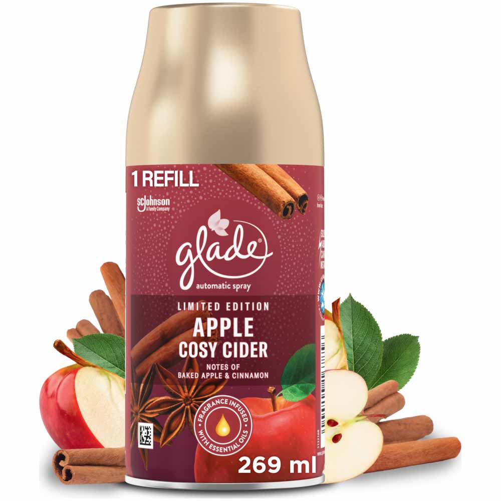 Glade Automatic Spray Refill Apple Cosy Cider Air Freshener 269ml Image 1