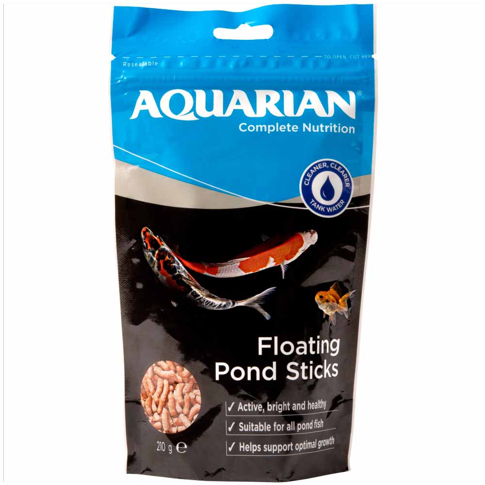 Aquarian Pond Fish Food 210g Image 1