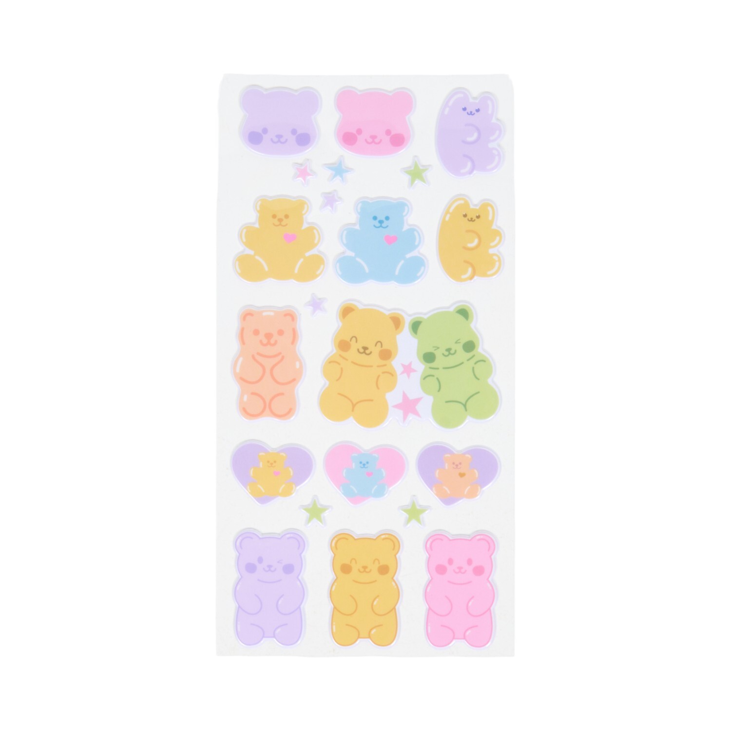 Pack of 2 Colourful Bubble Bears Sticker Sheets Image 4
