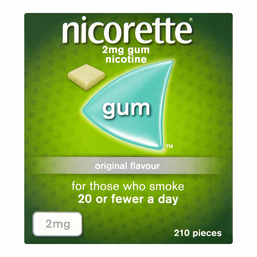 Nicorette Original Chewing Gum 2mg 210 pieces Image 1