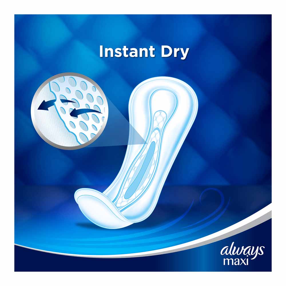 Always Maxi Night Sanitary Towels 9 pack Image 5