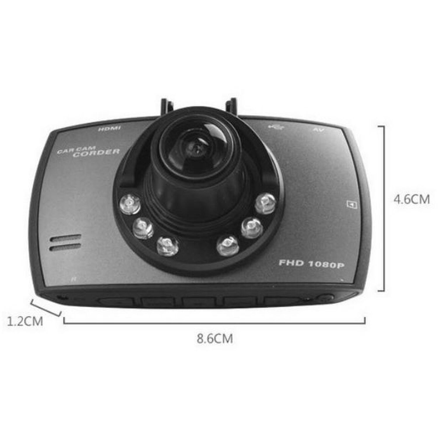 HD Car Dash Camera with SD Card - Black Image 3