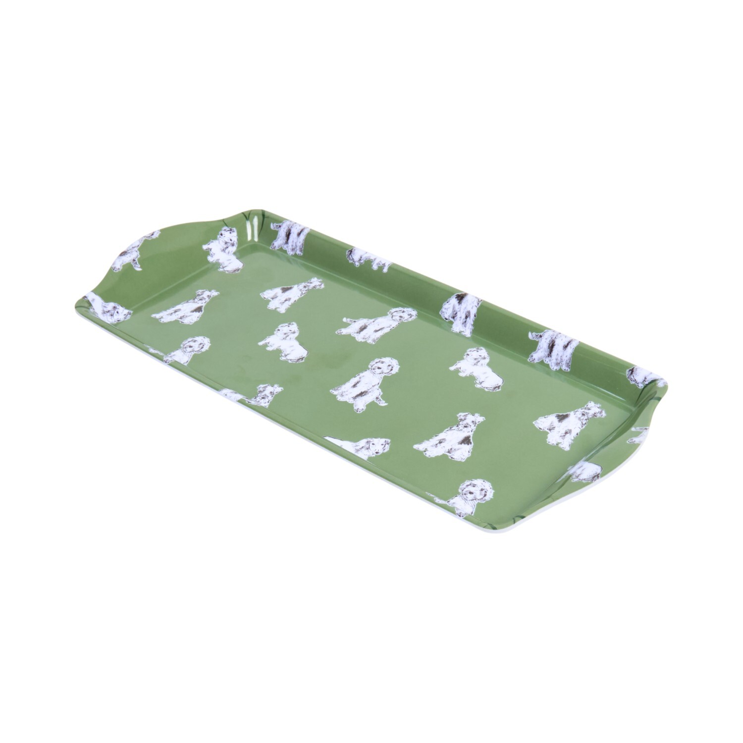 Waggy Tails Drinks Tray Sage Green Image 3