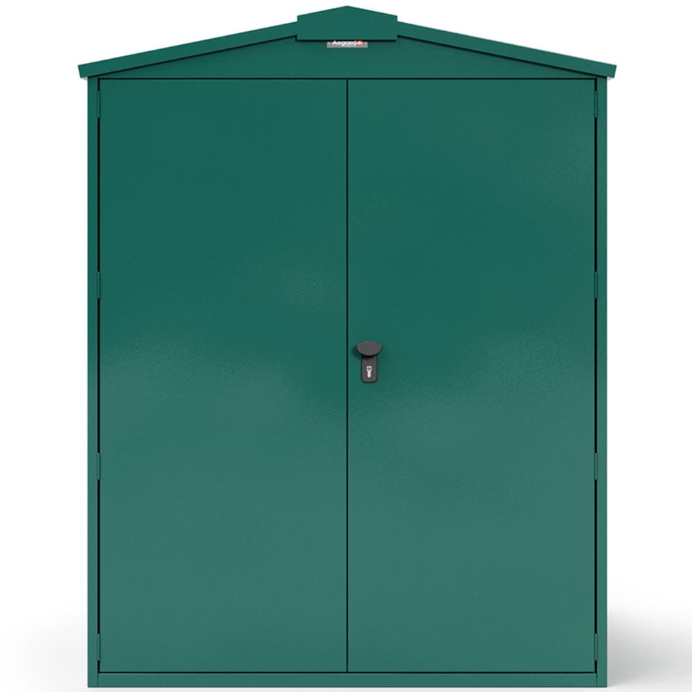 Asgard Centurion 5 x 7ft Double Door Green High Security Apex Garden Shed Image 3