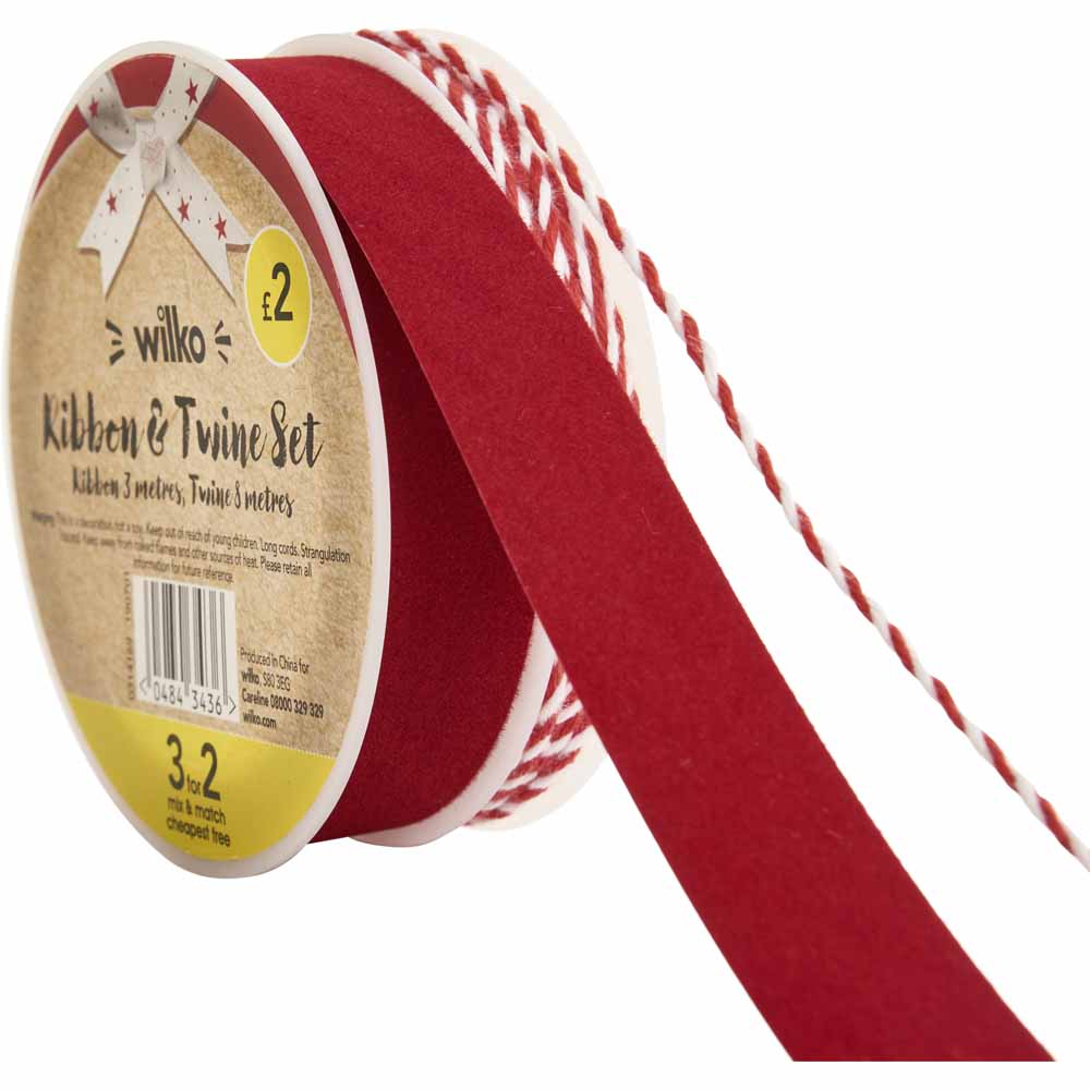 Wilko Alpine Home Ribbon and Twine Set Image 1