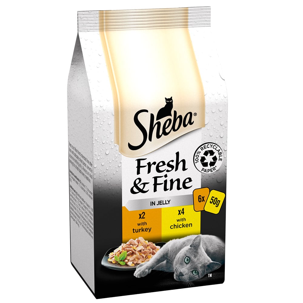 Sheba Fresh and Fine Mixed In Jelly 50g Case of 8 x 6 Pack Image 3