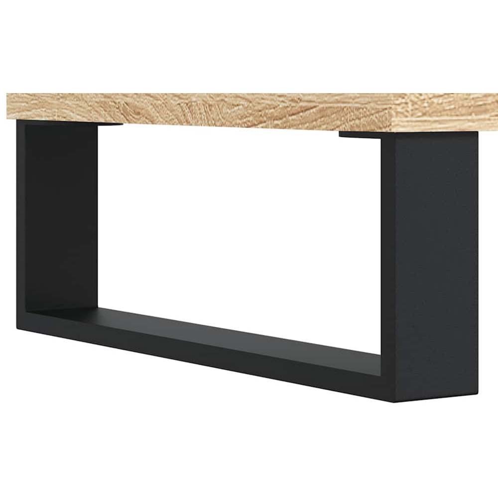 vidaXL 3 Door 3 Shelf Sonoma Oak TV Cabinet Image 9