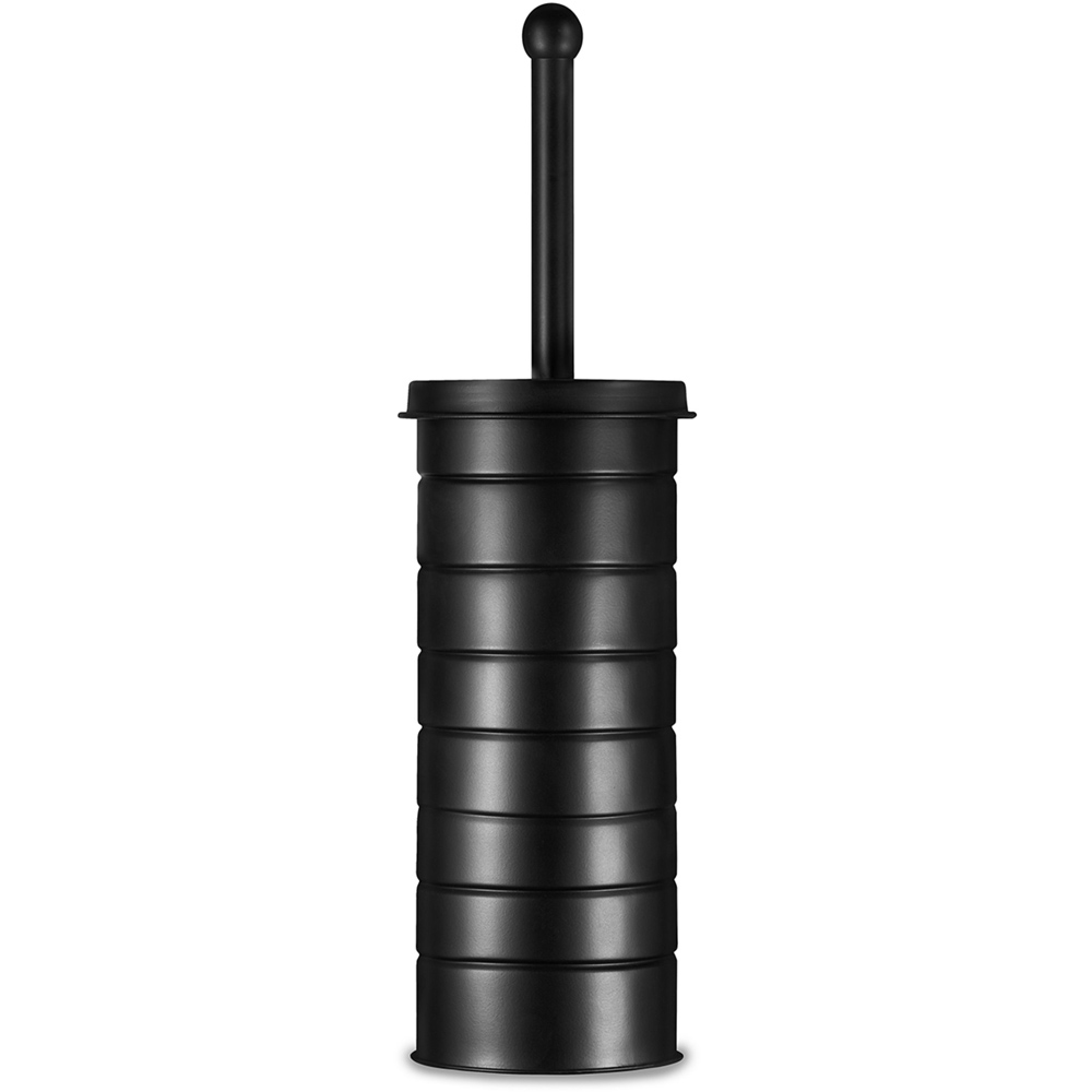 OurHouse Black Toilet Brush and Bin Image 3
