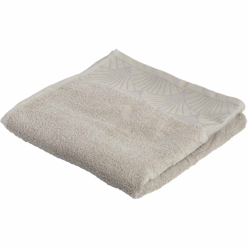 Wilko Lux Grey Bath Towel Image 1