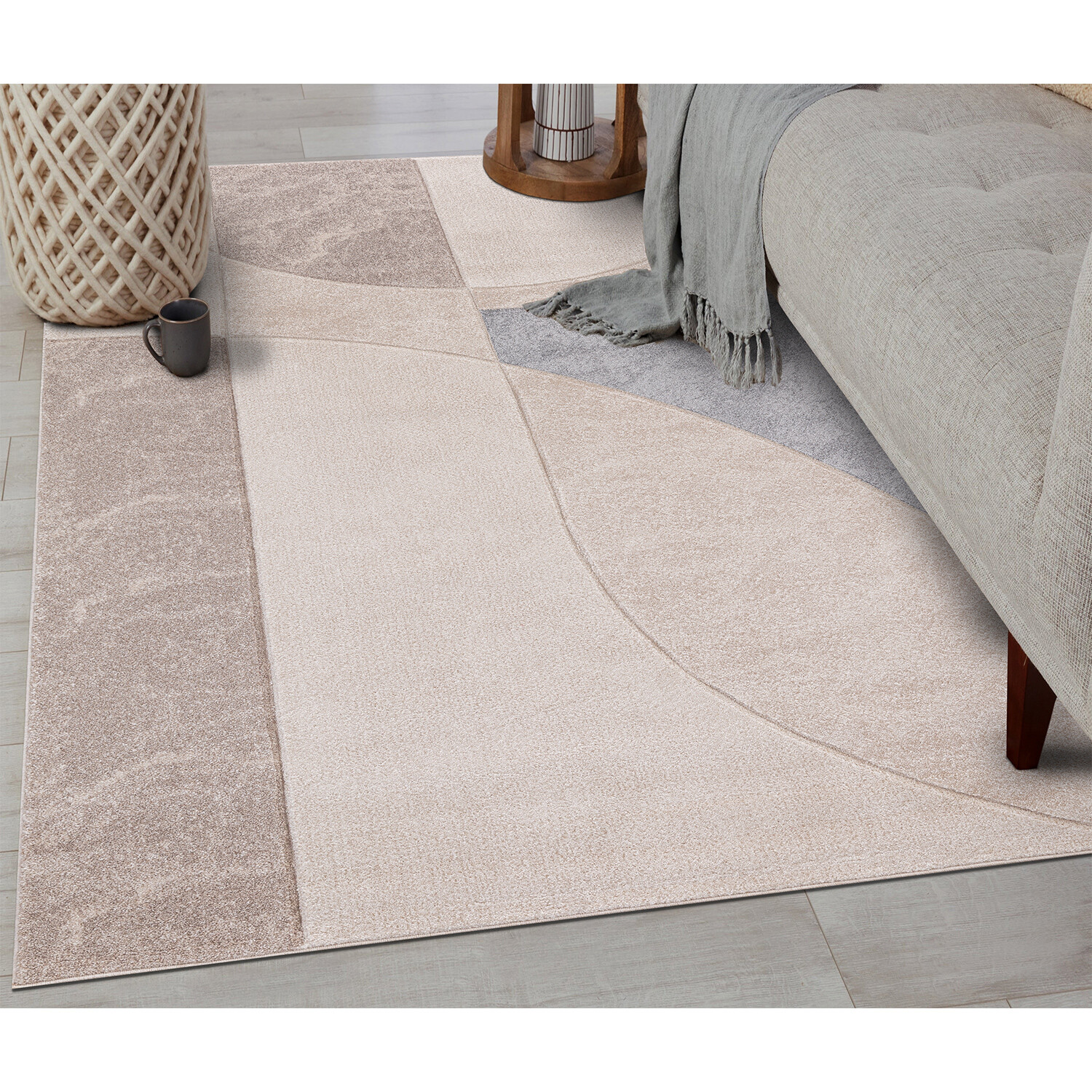 Milano Mode Neutral Rug 230cm Image 3