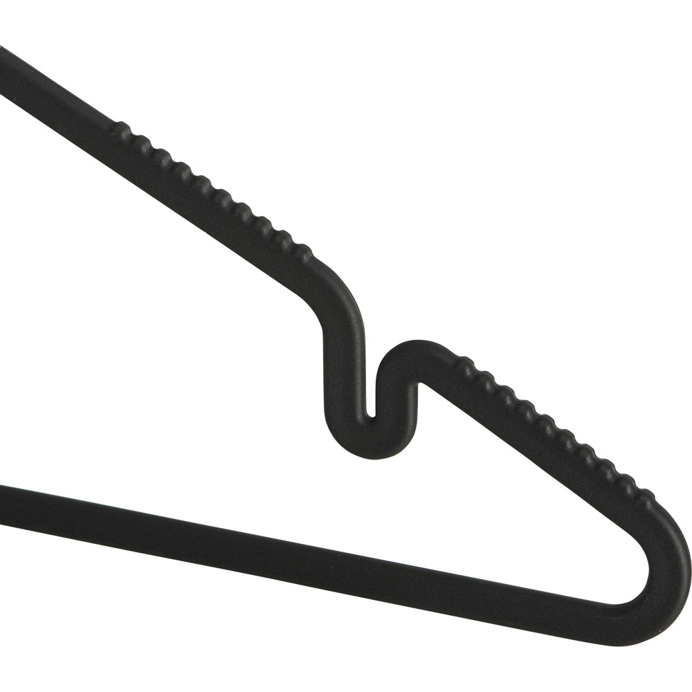 Wilko Black Coat Hanger 30 Pack Wilko