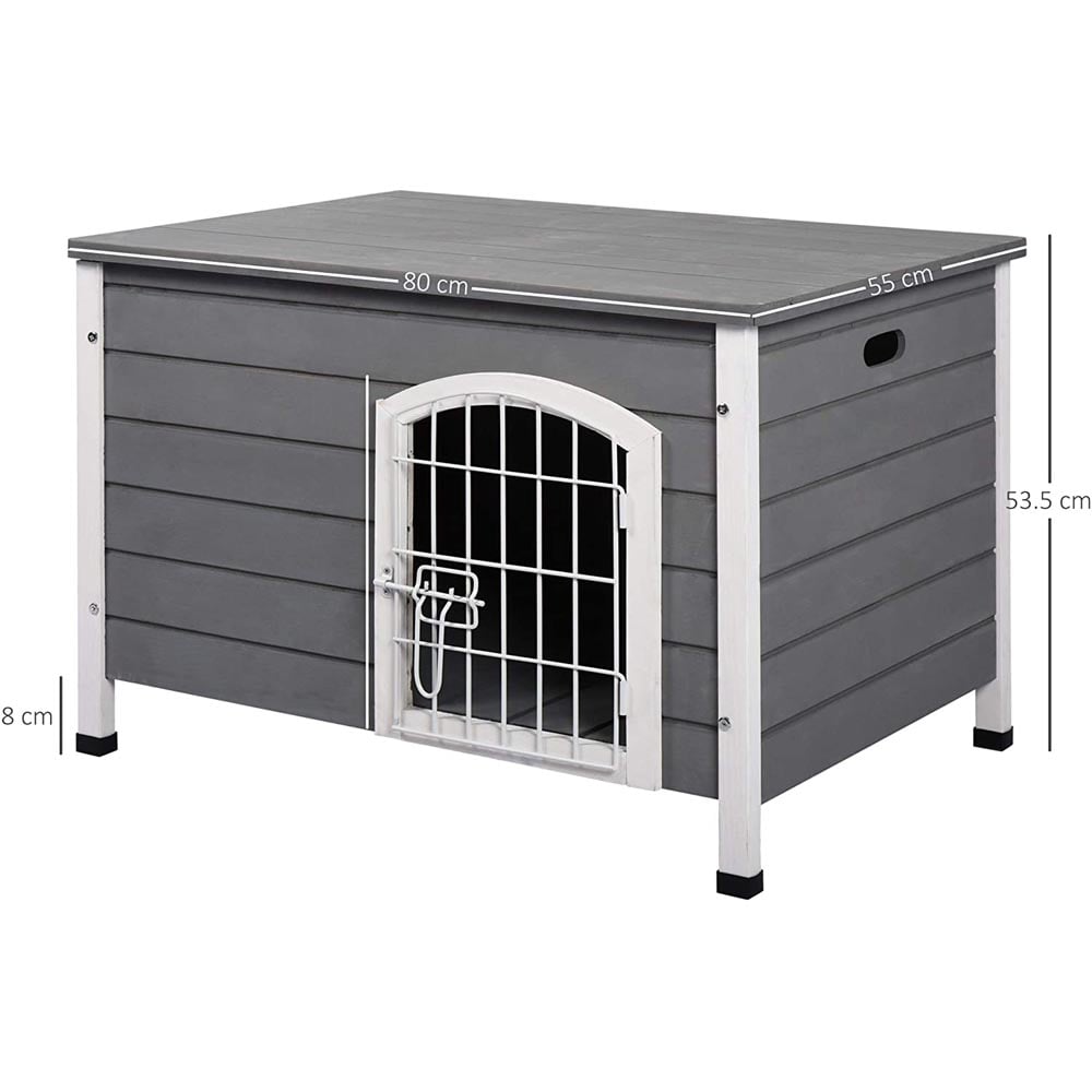 PawHut Wooden Dog Kennel Image 2