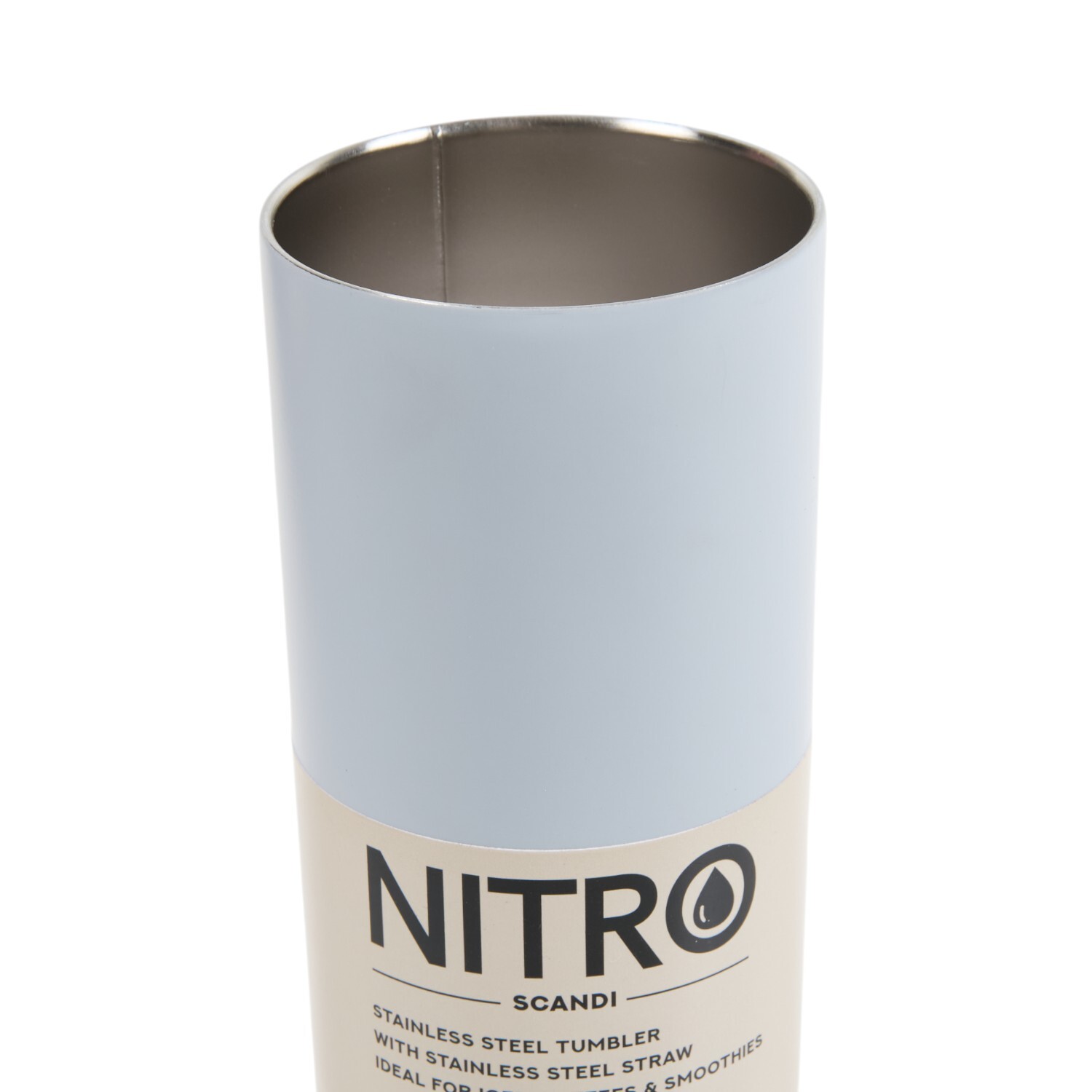 Nitro Scandi Stainless Steel Tumbler with Straw Image 2