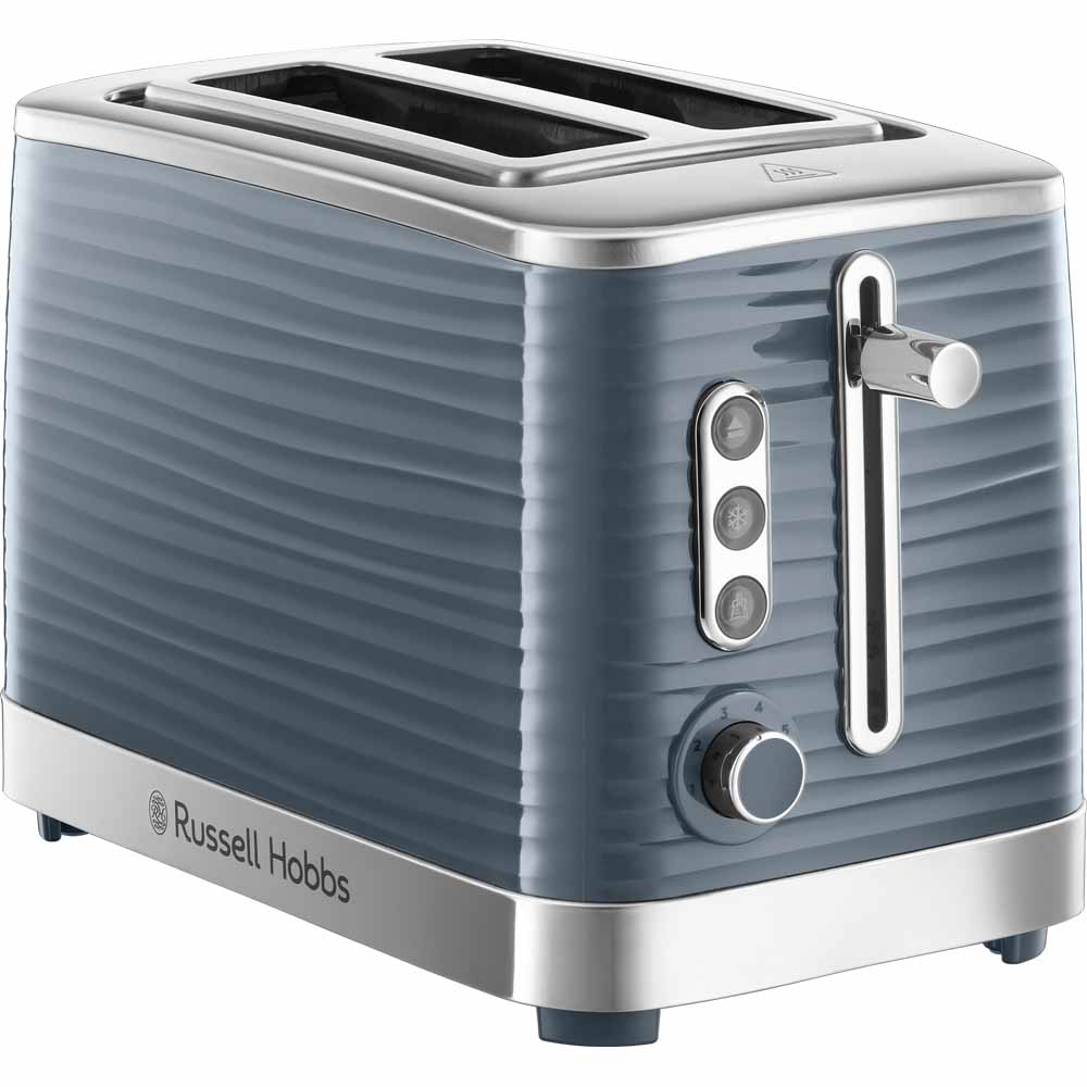 Russel Hobbs Grey Inspire 2 Slice Toaster Wilko