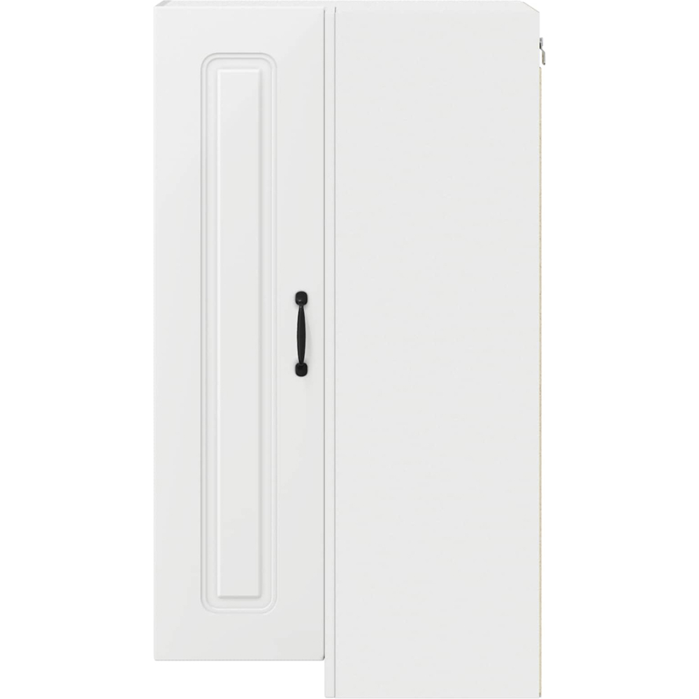 vidaXL 2 Door White Kitchen Wall Corner Cabinet Image 4