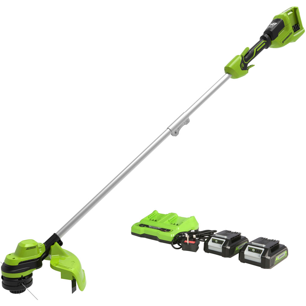 Greenworks 33cm 48V Cordless Line Trimmer Kit Image 1