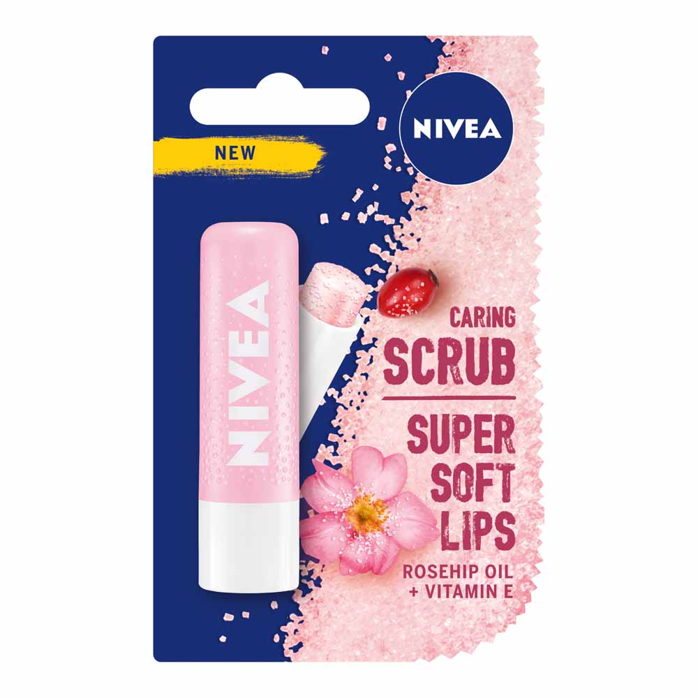 Nivea Caring Lip Scrub Rosehip Oil Image