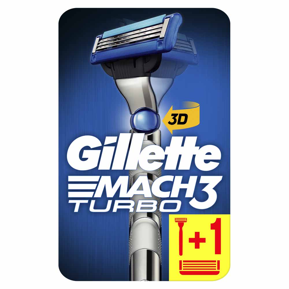 Gillette MACH3 TURBO 3D Razor Image 1
