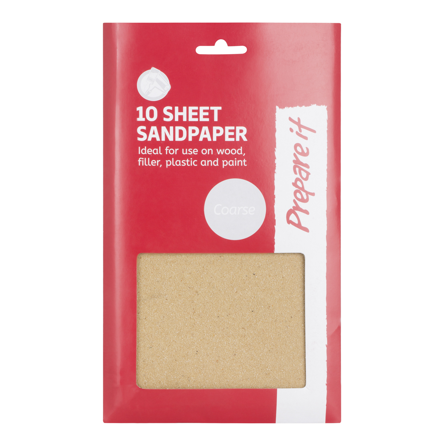 Prepare it Coarse Grit Sandpaper Sheets 10 Pack Image