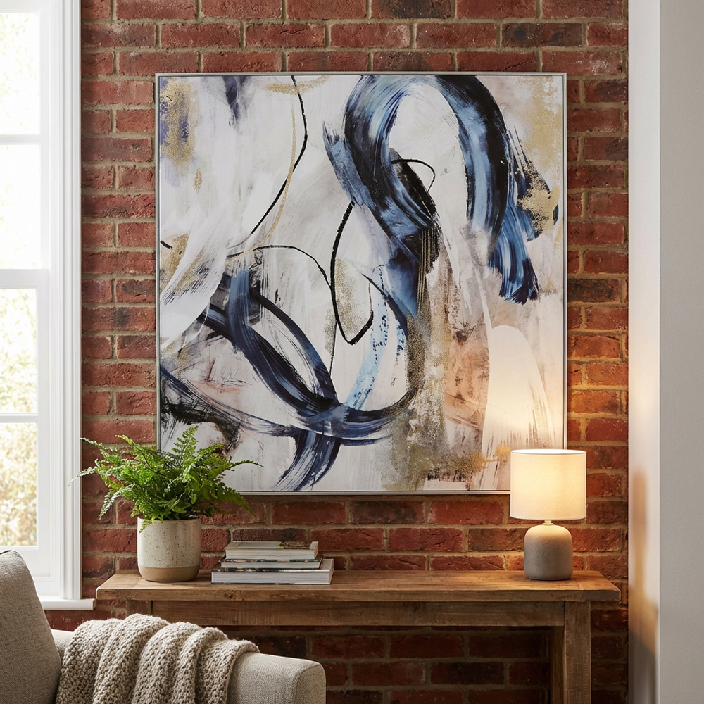 Contemporary Abstract Framed Canvas Image 4