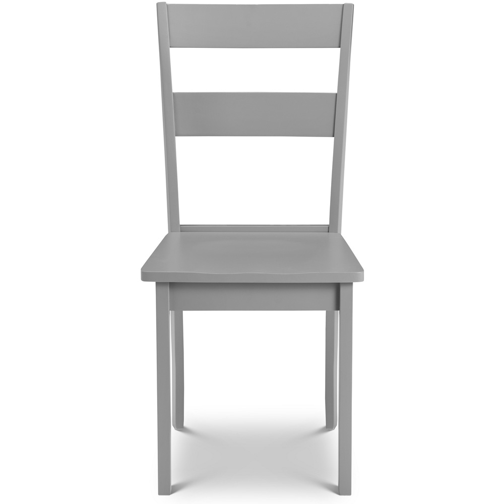 Julian Bowen Kobe Set of 2 Grey Dining Chair Image 4