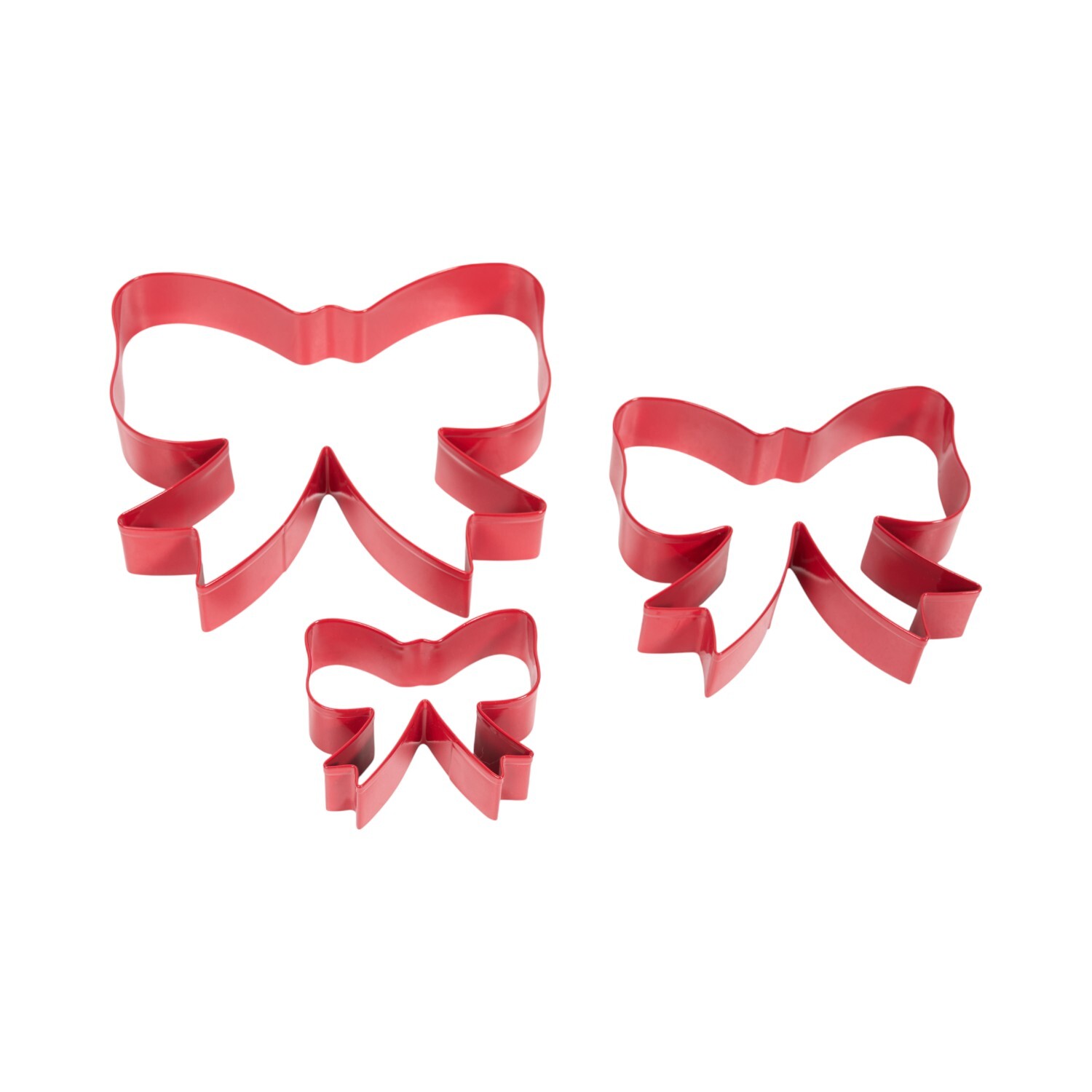 Pack of 4 Bow Cookie Cutters Red Image 3