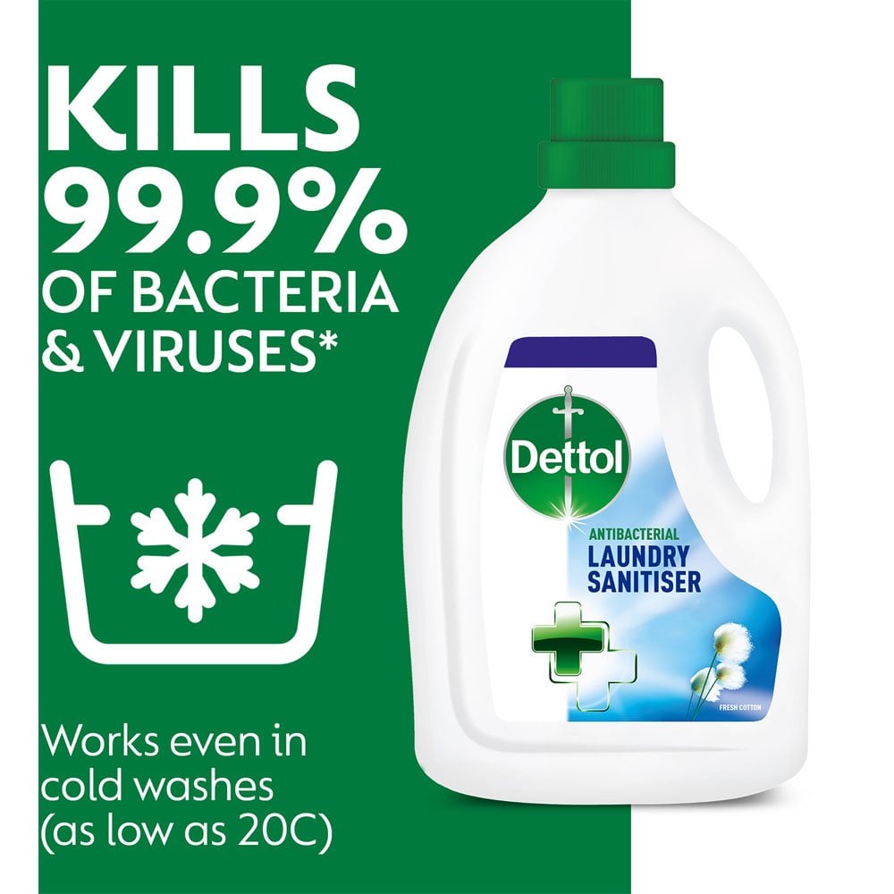Dettol Antibacterial Laundry Sanitiser Sensitive Case of 8 x 1.5L Image 3