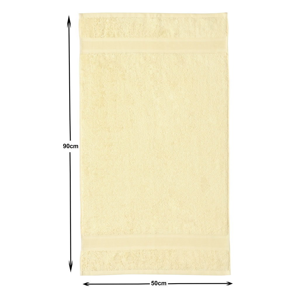 Wilko Supersoft Lemon Hand Towel Wilko