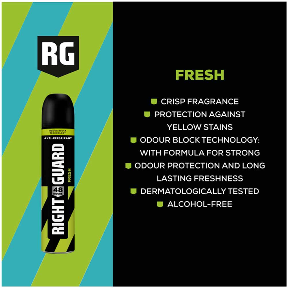 Right Guard Fresh Anti Perspirant Deodorant 250ml Image 4