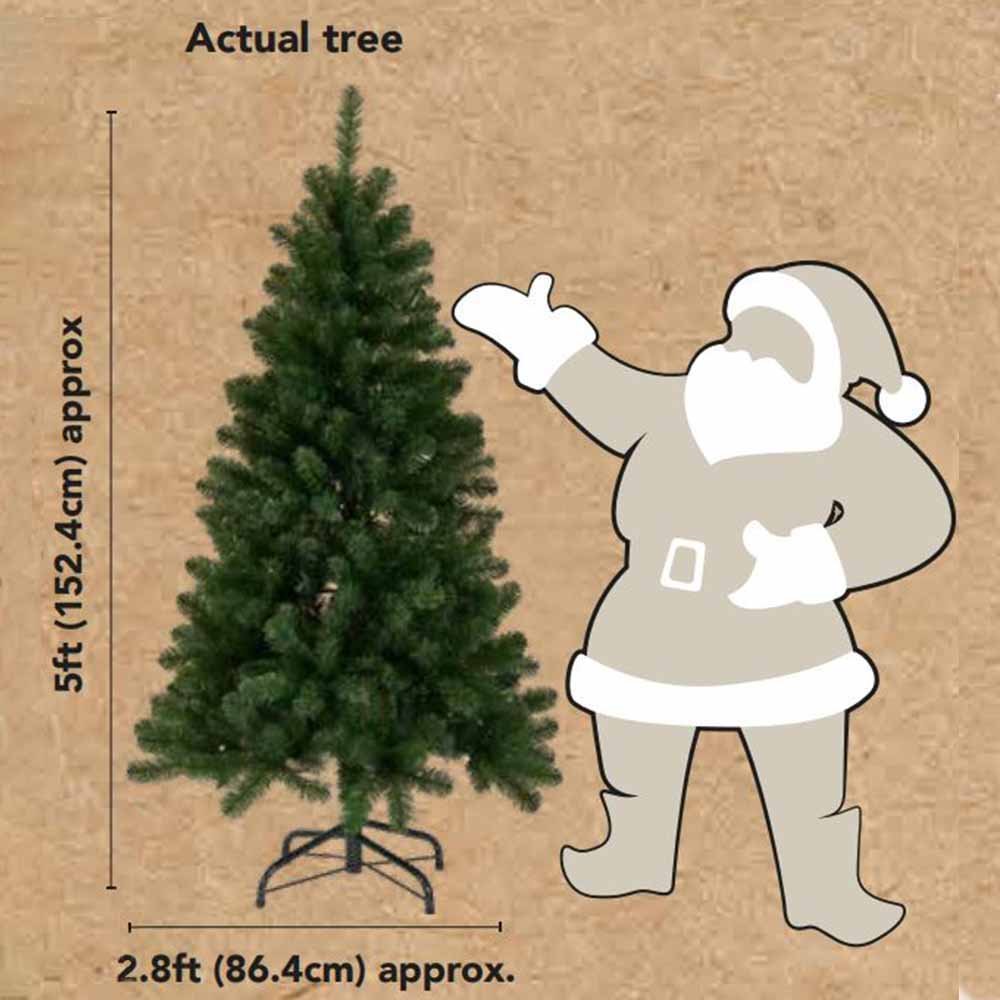 Wilko 5ft Canadian Fir Artificial Christmas Tree Image 4