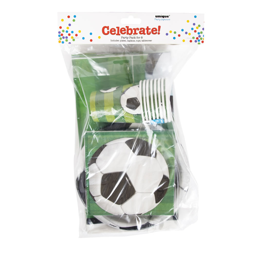 Unique Football Tableware Party Pack Image 1