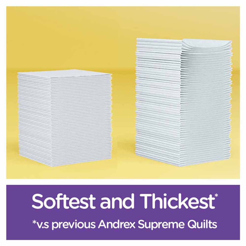 Andrex Supreme Quilts Toilet Tissue 3 Ply Case of 3 x 16 Rolls Image 5
