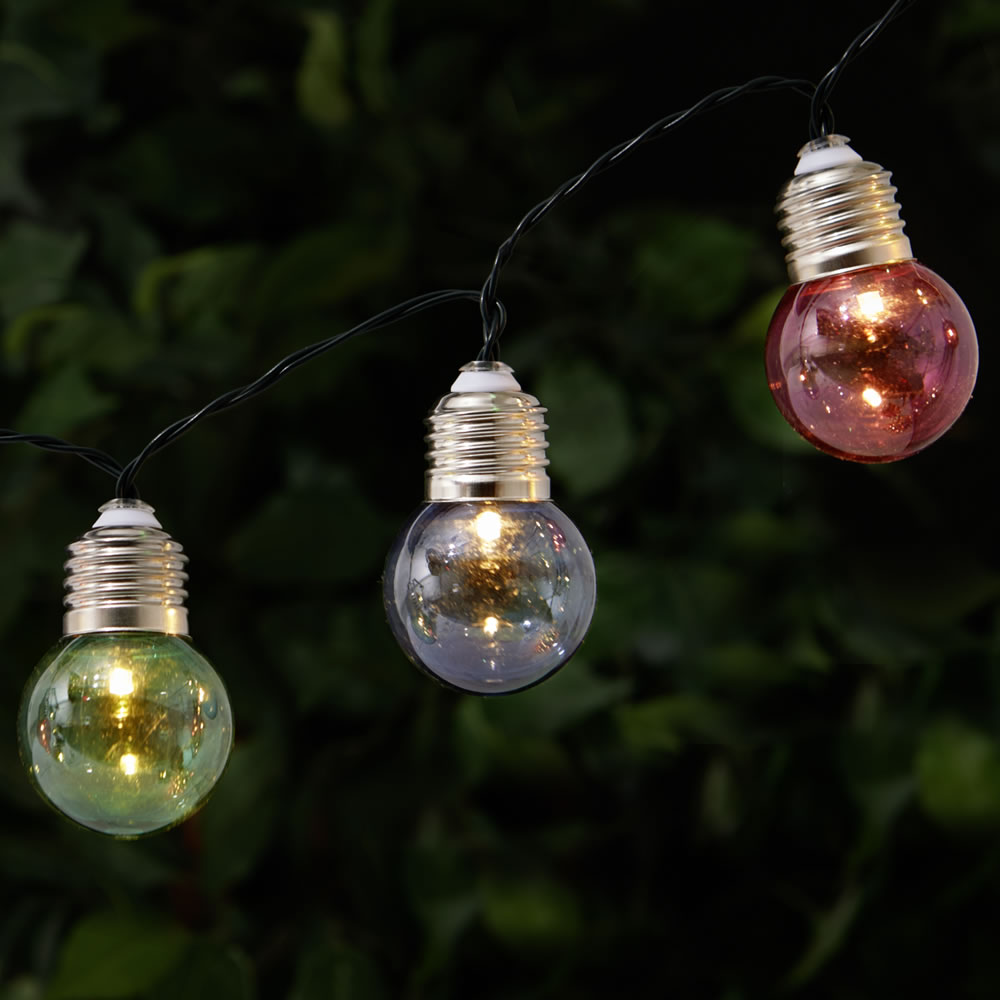 Wilko 50 Glass Bulb Garden String Lights Image