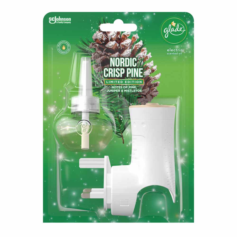 Glade Electric Holder and Refill Nordic Crisp Pine Air Freshener 20ml Image 2