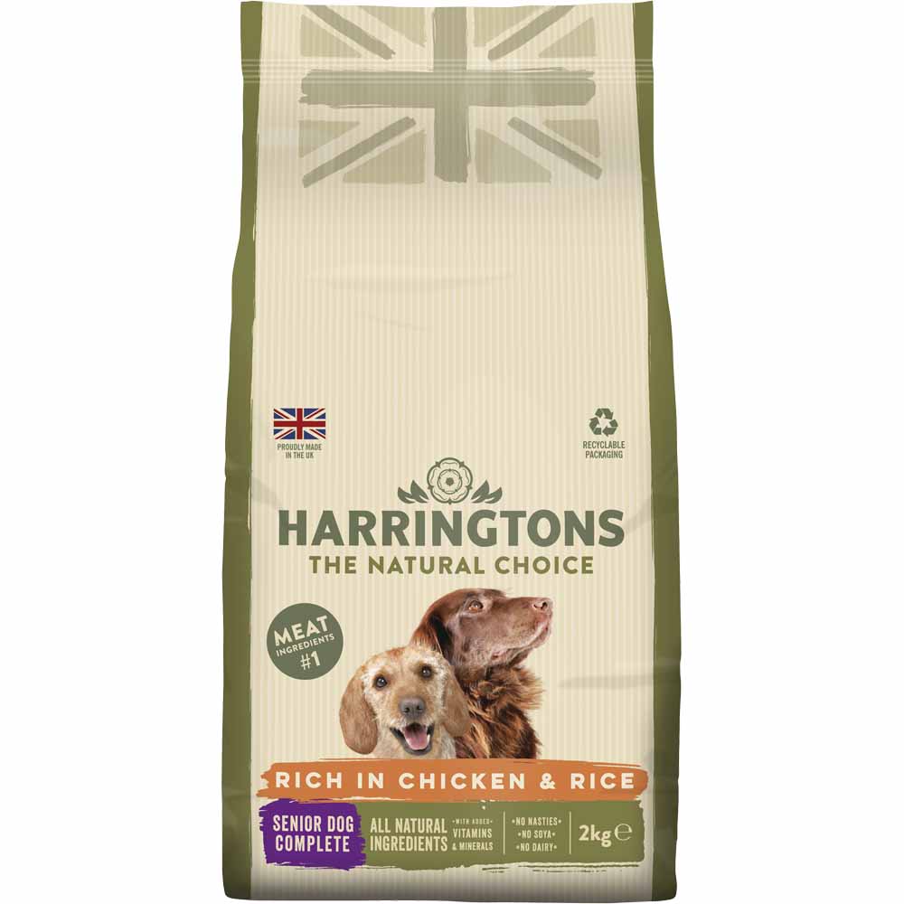 Harringtons Chicken and Rice Complete Dry Senior Dog Food 2kg Image