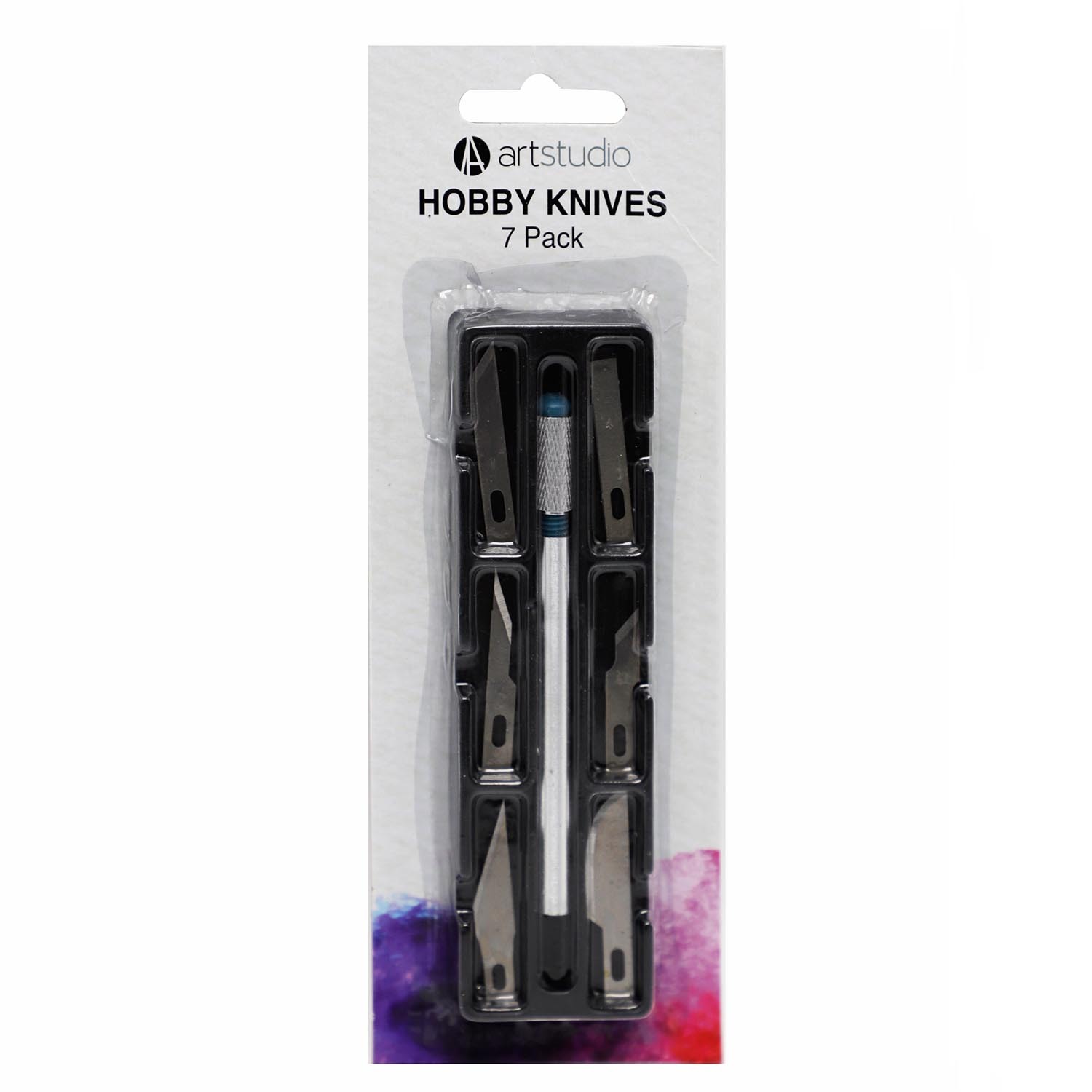 Pack of Seven Art Studio Hobby Knives Image