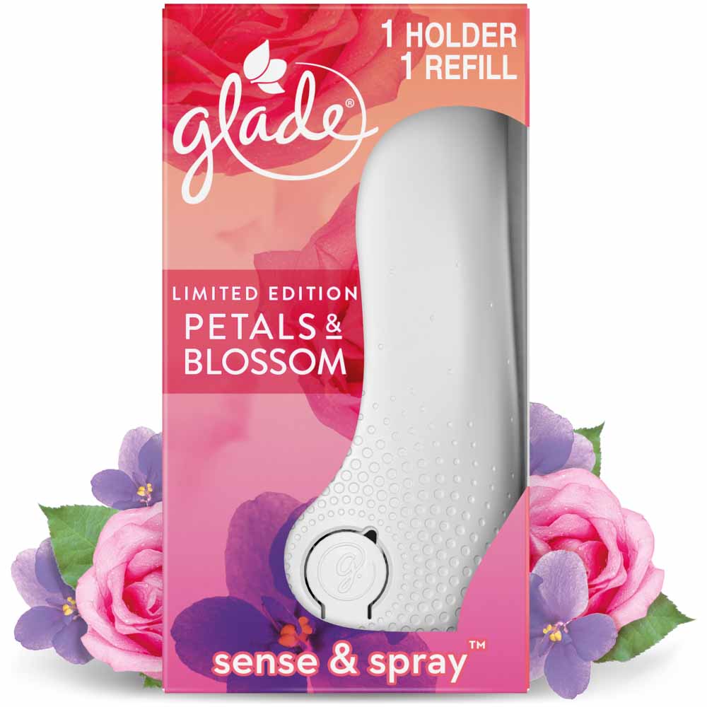 Glade Sense & Spray Holder Petals and Blossom Air Freshener 18ml  - wilko